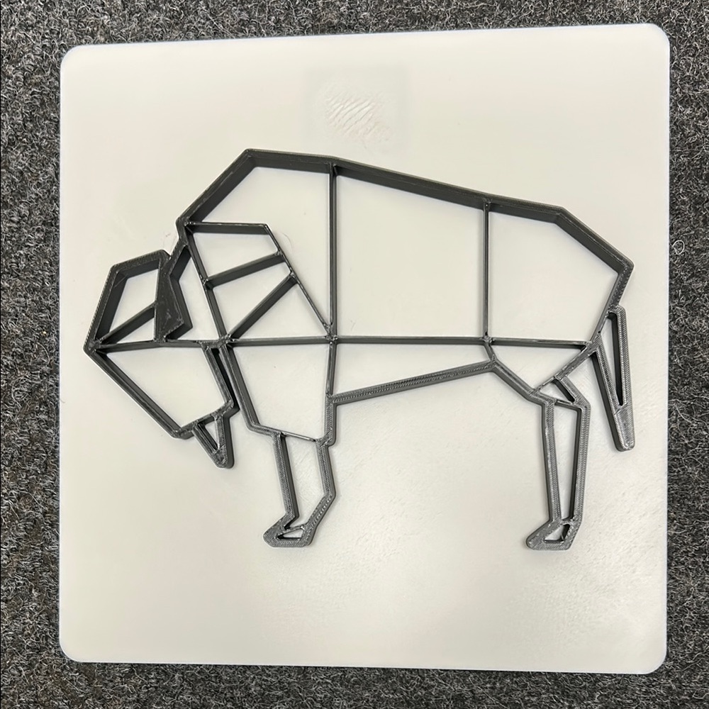 Sculpture Buffalo plaque
